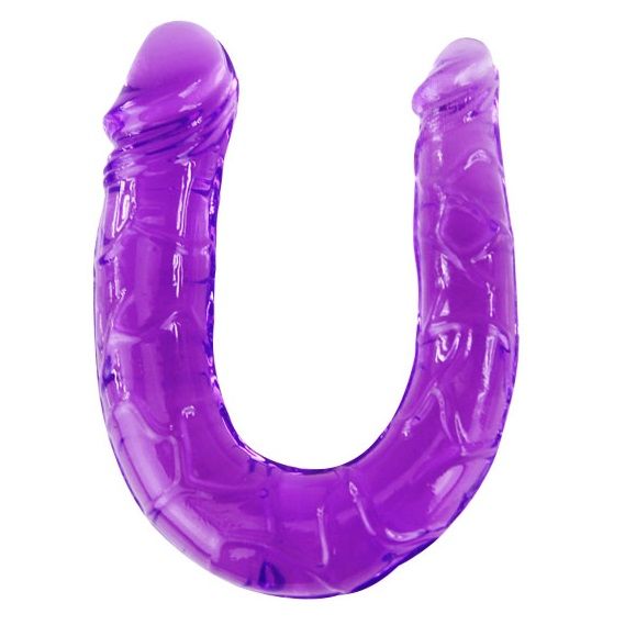 Baile – Doppel-Dildo in Flieder Flexiblem Jelly