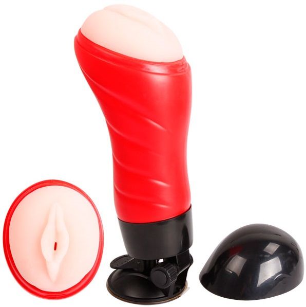 Crazy Bull – Vagina met Stem Masturbator Basis