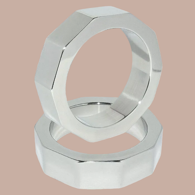 Metal Hard – Penis- und Hodenmutterring 45 mm – Edelstahl