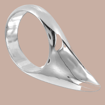 Metal Hard – Penis Tropfenform 55 mm – Edelstahl