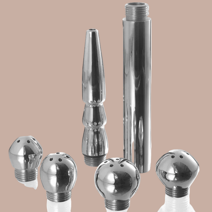 Metal Hard – Vaginal- & Anal-Reinigungsset – 5 Teile – Edelstahl