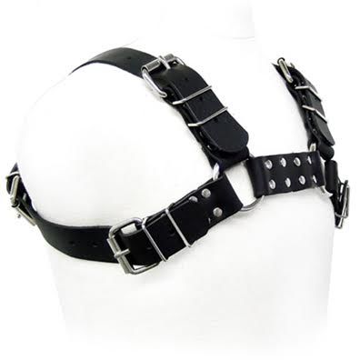Leather Body – Black Bull Dog Harness