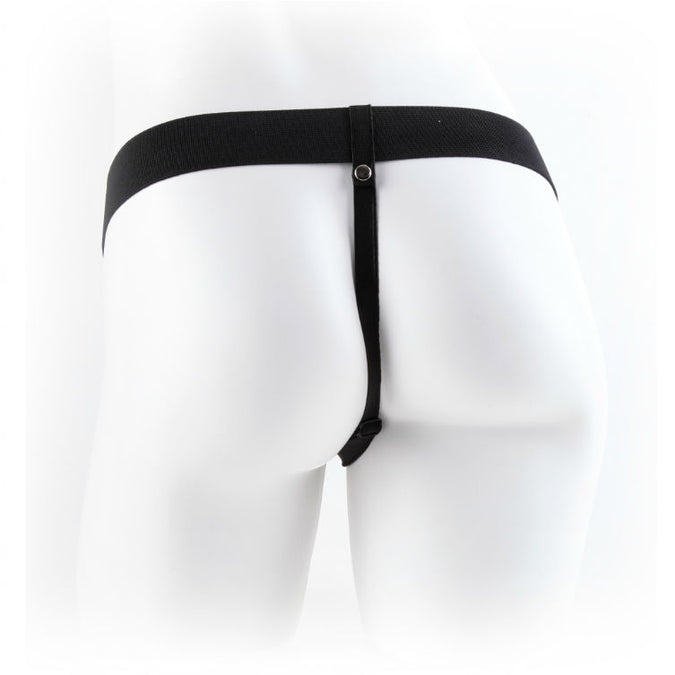 Fetish Fantasy Series – Serie 11 Hohler Strap-on Vibrierend mit Hoden 27,9cm Fleischfarben