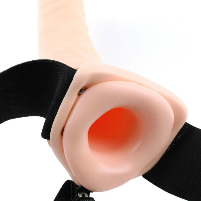 Fetish Fantasy Serie – 19 cm Vibrierender Hohl-Strap-On Braun