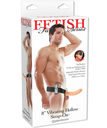 Fetish Fantasy Serie – 19 cm Vibrierender Hohl-Strap-On Braun Fetish Fantasy Serie – 19 cm Vibrierender Hohl-Strap-On Braun