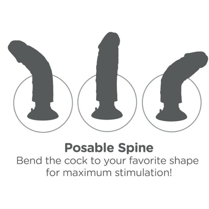 King Cock – 23 cm Vibrierender Penis Flesh