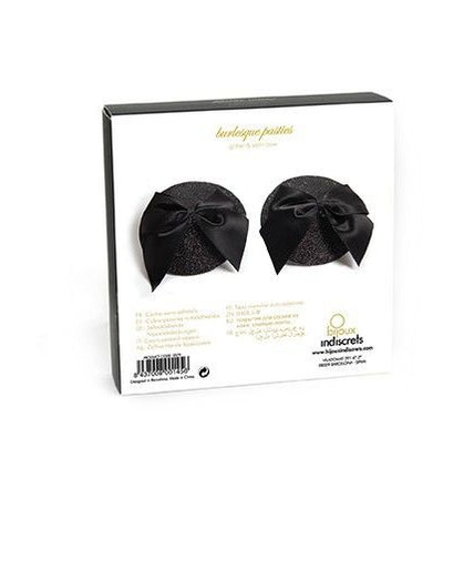 Bijoux – Burlesque Glänzende Brustwarzenabdeckungen mit Schleife Bijoux – Burlesque Glänzende Brustwarzenabdeckungen mit Schleife