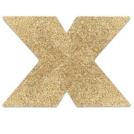 Bijoux – Indiscrets Flash Cross Gold Brustwarzenabdeckungen Bijoux – Indiscrets Flash Cross Gold Brustwarzenabdeckungen
