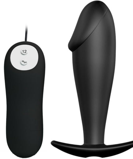 Pretty Love – Silicone Anal Plug Penis Form and 12 Vibration Modes Black Pretty Love – Silicone Anal Plug Penis Form and 12 Vibration Modes Black