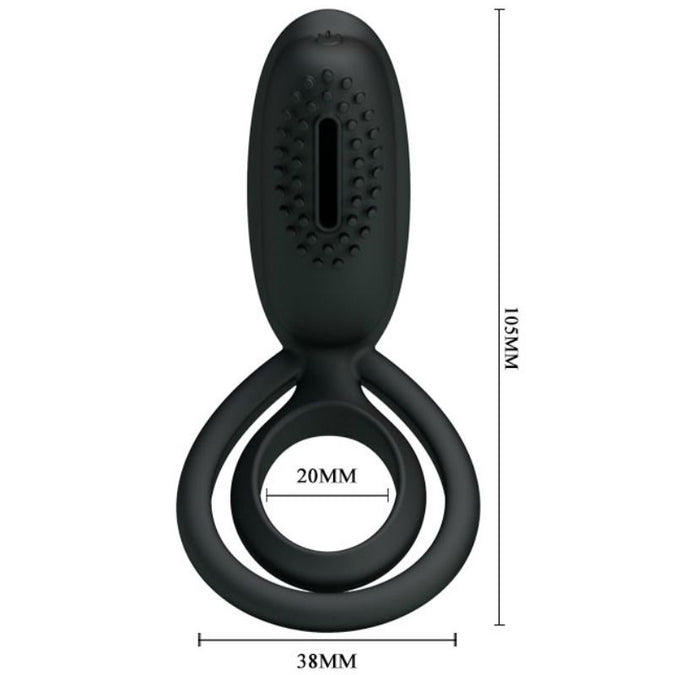 Pretty Love – Esther Vibrating Ring with Stimulator