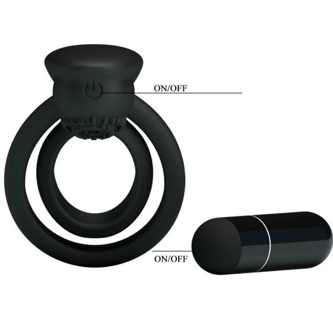 Pretty Love – Esther Vibrating Ring with Stimulator