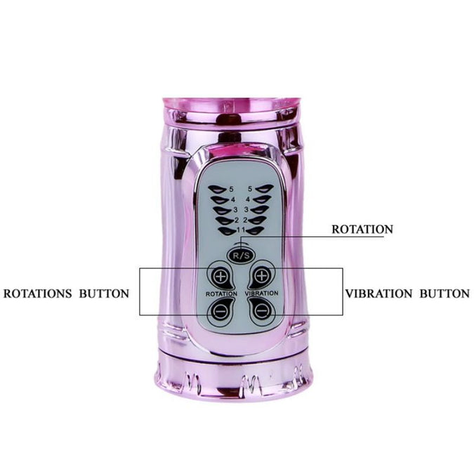 Baile – Wiederaufladbarer Vibrator mit Rotation und pulsierendem Butterf-Stimulator