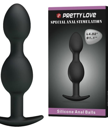 Pretty Love – Silicone Anal Balls 12.5 Cm Black Pretty Love – Silicone Anal Balls 12.5 Cm Black