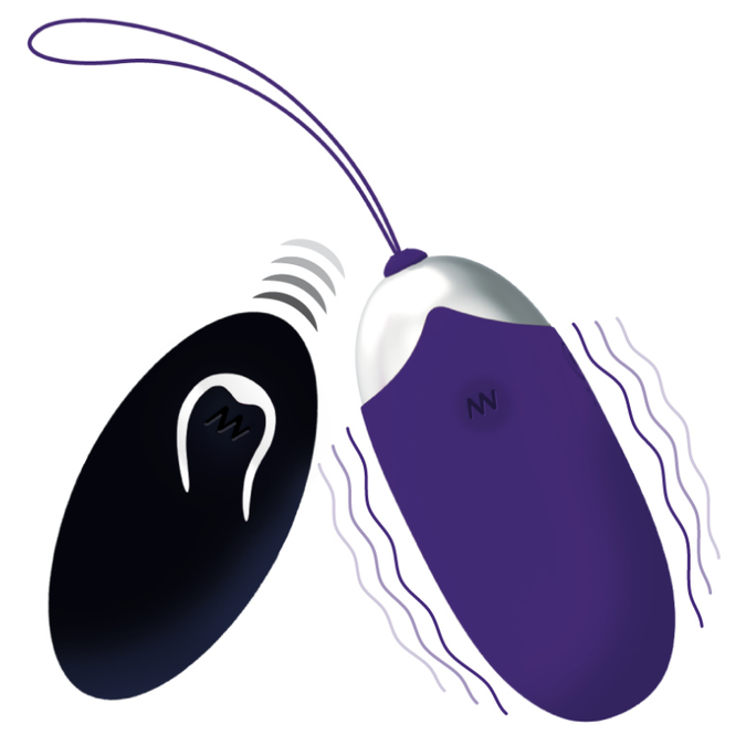 Intense – Flippy II Vibrations-Ei mit Fernbedienung Lila