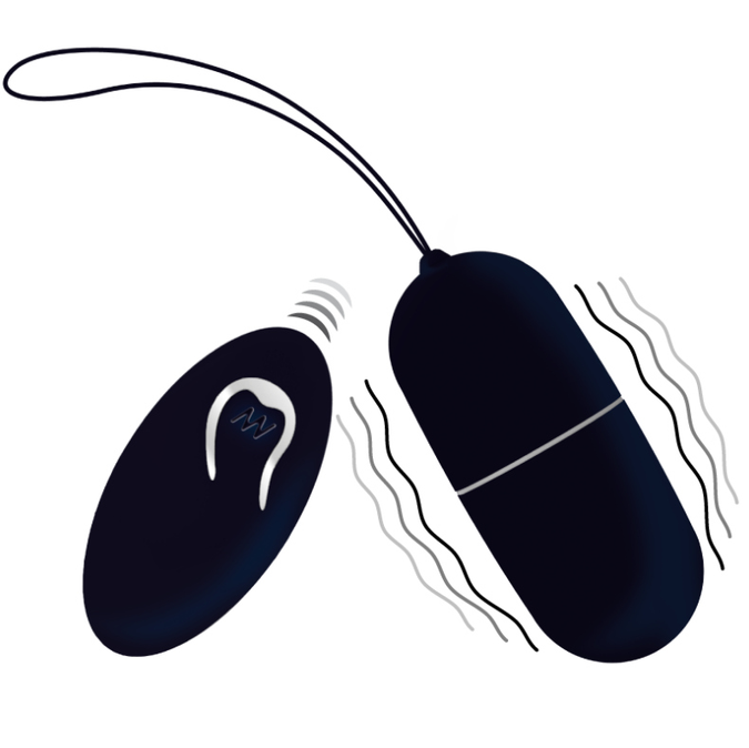 Intense – Flippy I Vibrations-Ei mit Fernbedienung Schwarz