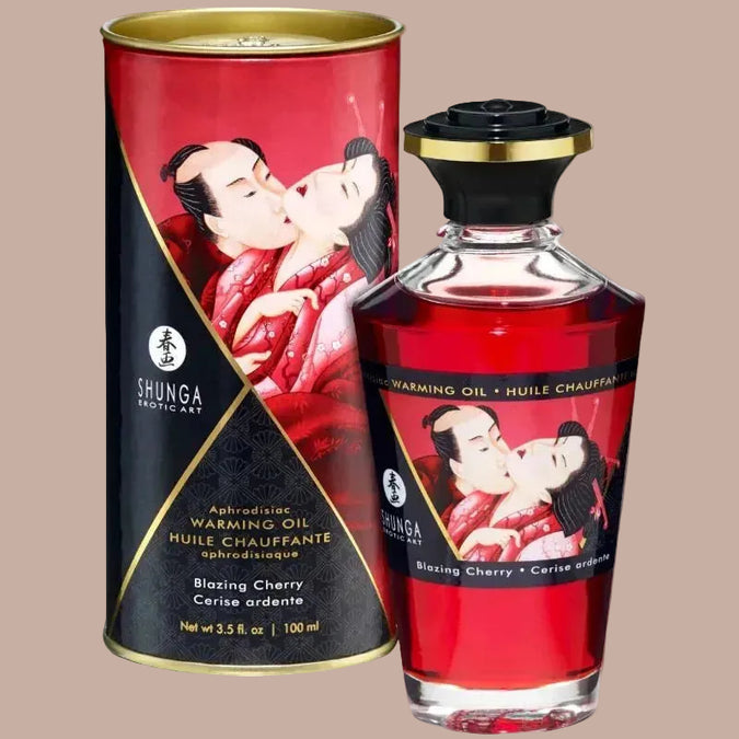 Shunga – Massageöl mit Hitzeeffekt Intensiv Kirsche 100ml