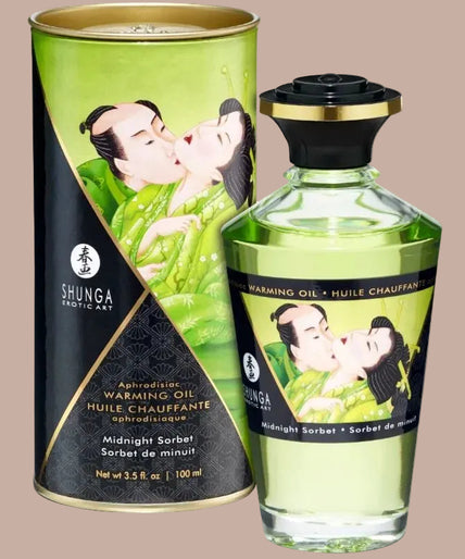 Shunga – Heat Effect Massage Oil Midnight Sorbet 100ml Shunga – Heat Effect Massage Oil Midnight Sorbet 100ml