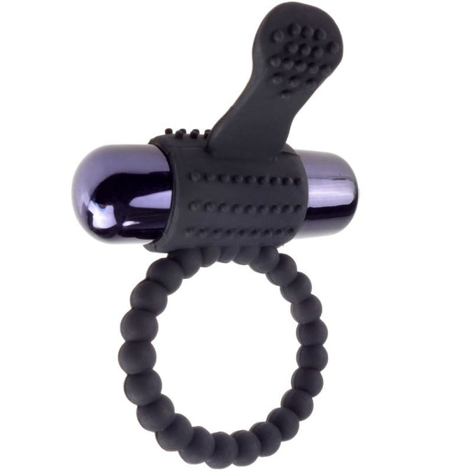 Fantasy C-Ringz – Schwarzer Silikon Vibrationsring