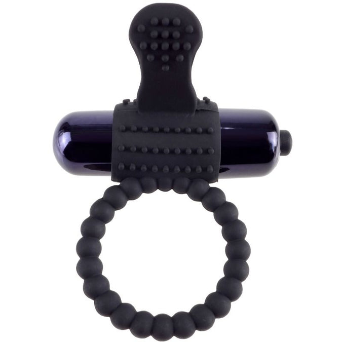Fantasy C-Ringz – Schwarzer Silikon Vibrationsring
