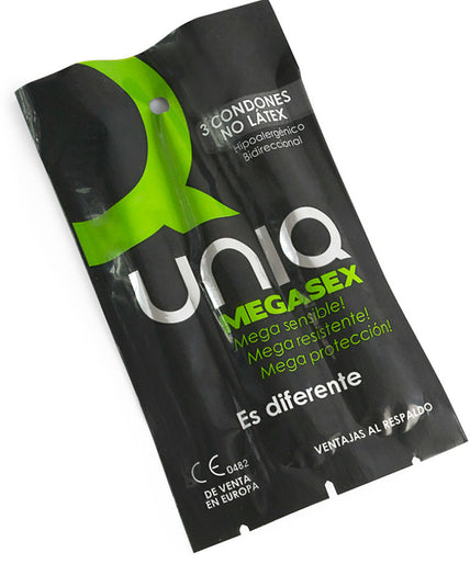 Uniq – Megasex Latex Free Sensitive Condoms 3 Units Uniq – Megasex Latex Free Sensitive Condoms 3 Units