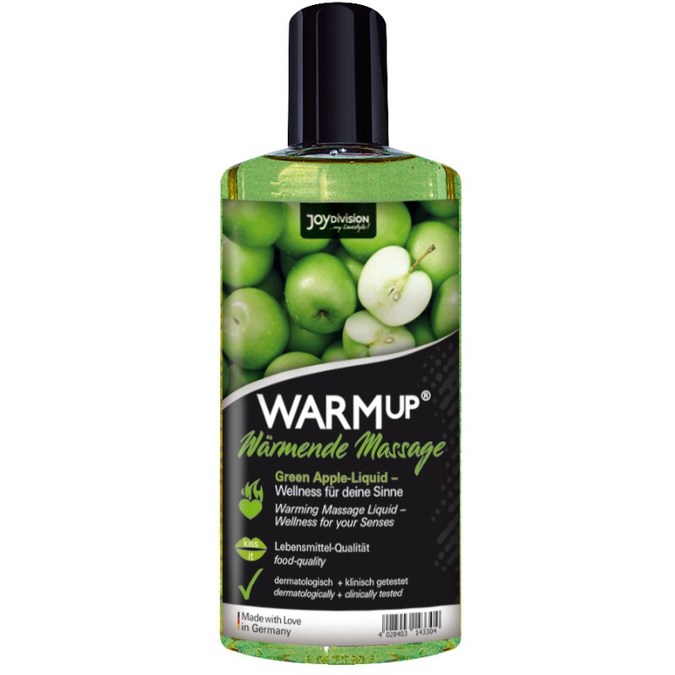 Joydivision Warmup – Grüner Apfel Massageöl - 150 Ml