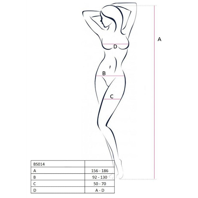 Passie – Dames Bs014 Rode Bodystocking One Size