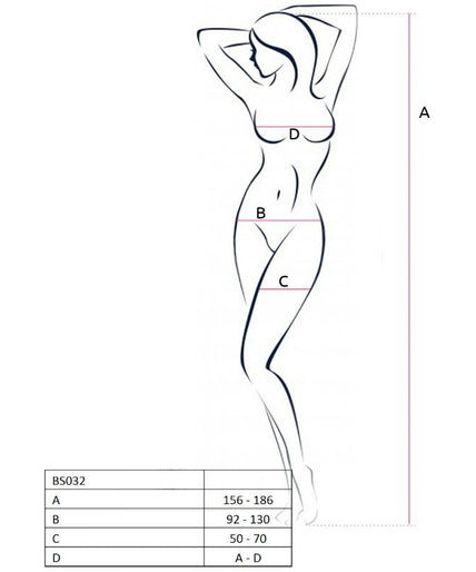 Passion – Woman Bs032 Roter Bodystocking One Size Passion – Woman Bs032 Roter Bodystocking One Size