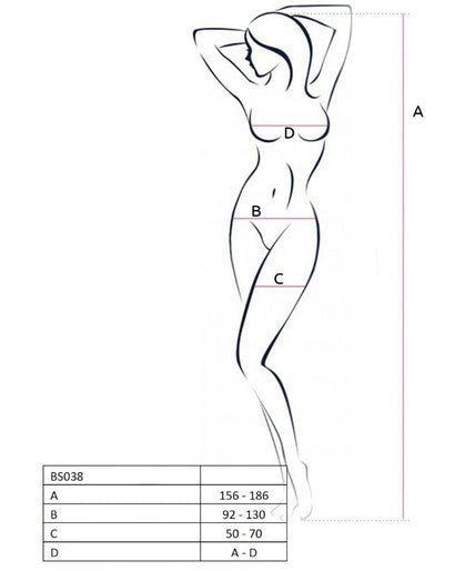 Passion – Woman Bs038 Rotes Bodystocking Einheitsgröße Passion – Woman Bs038 Rotes Bodystocking Einheitsgröße