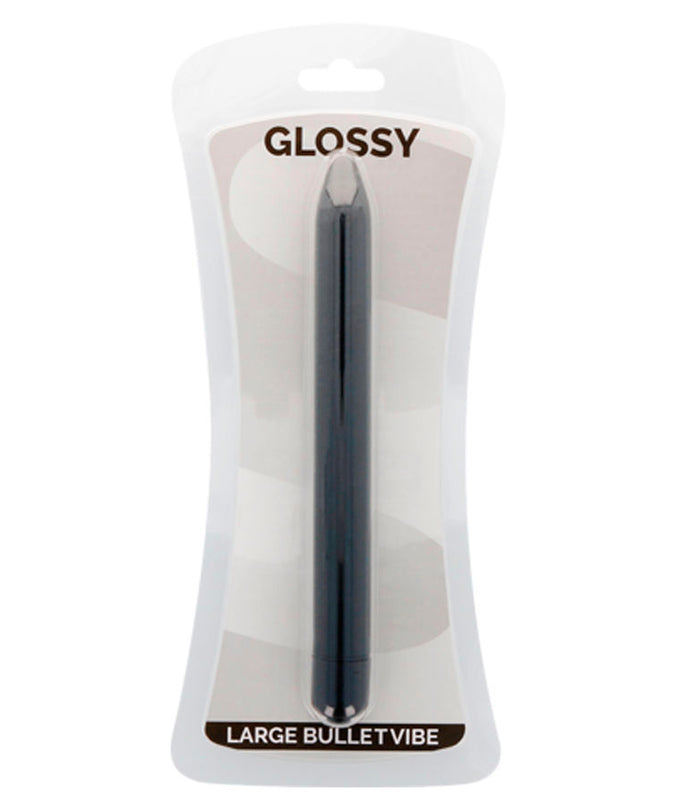 Glossy – Slim Vibrator Black