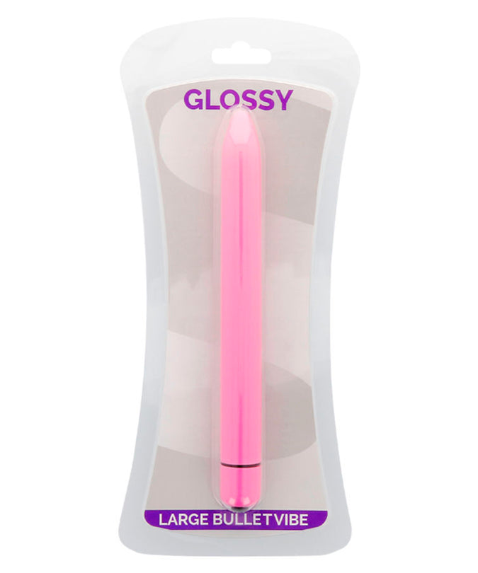 Glossy – Slim Vibrator Deep Rose