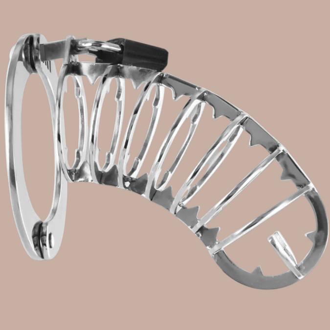 Metal Hard – Penis Käfig mit Sicherheitsschloss 14 cm – Edelstahl