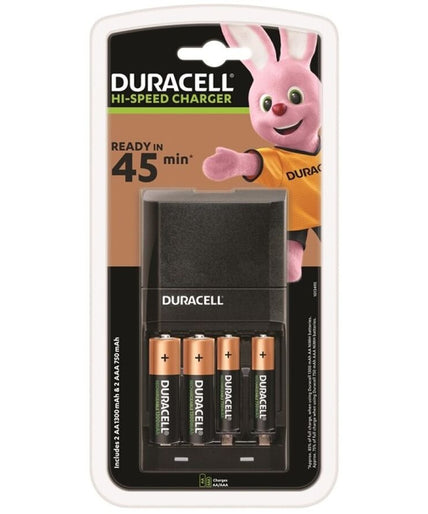 Duracell – Charguer 45min. + 2xaa 1700mah + 2xaaa 750mah Duracell – Charguer 45min. + 2xaa 1700mah + 2xaaa 750mah
