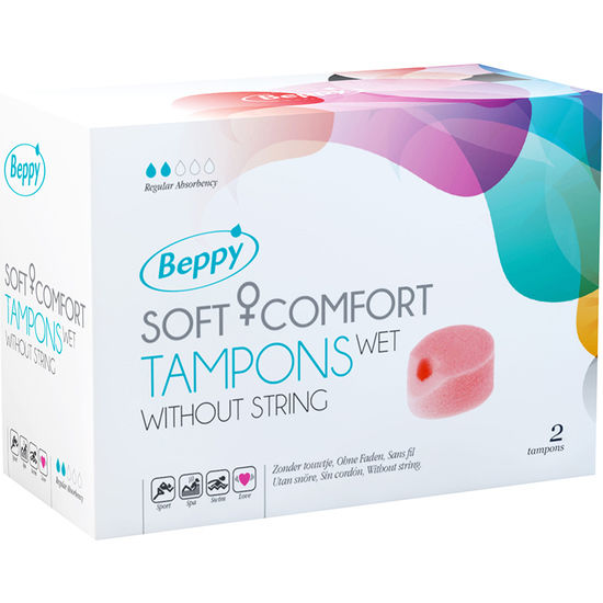 Beppy – Zachte Comfort Tampons Nat 2 stuks