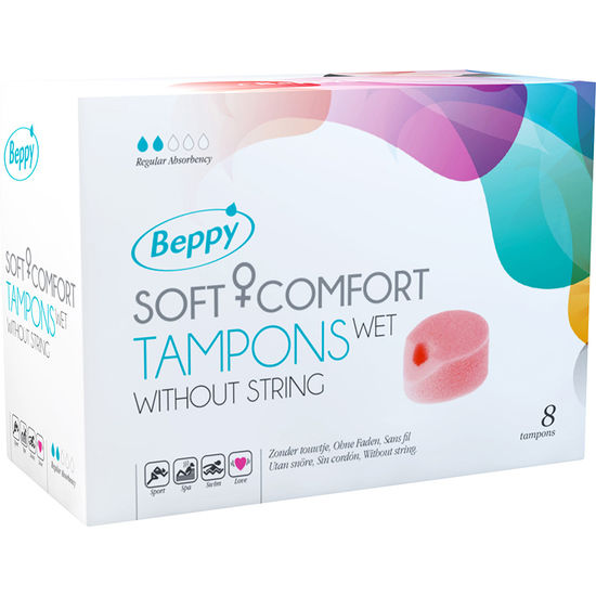 Beppy – Soft Comfort Tampons Wet 8 Units