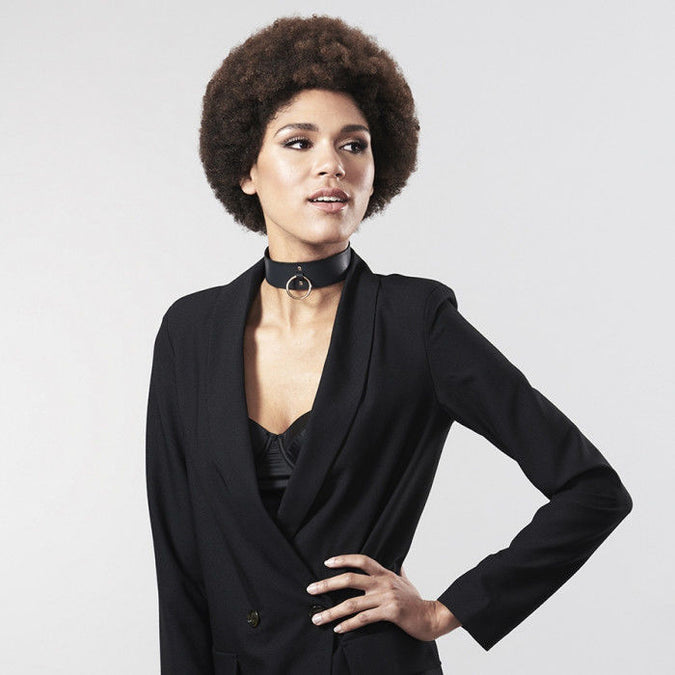 Bijoux Indiscrets Maze – Black Necklace with Strap