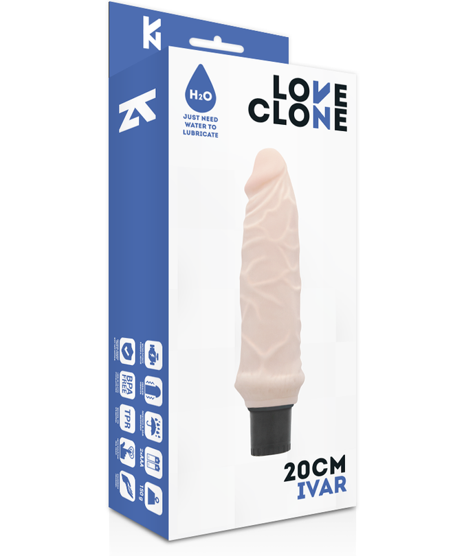 Loveclone – Ivar Self Lubrication Vibrator 20 Cm -O- 3.7 Cm