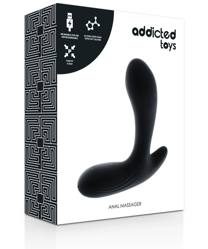 Addicted Toys – Dual-Motor Anal Massager with 30 Vibration Functions – Black Addicted Toys – Dual-Motor Anal Massager with 30 Vibration Functions – Black