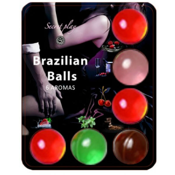 Secretplay – Brasilianische Kugeln Gleitmittel HOT Balls 6 Stück