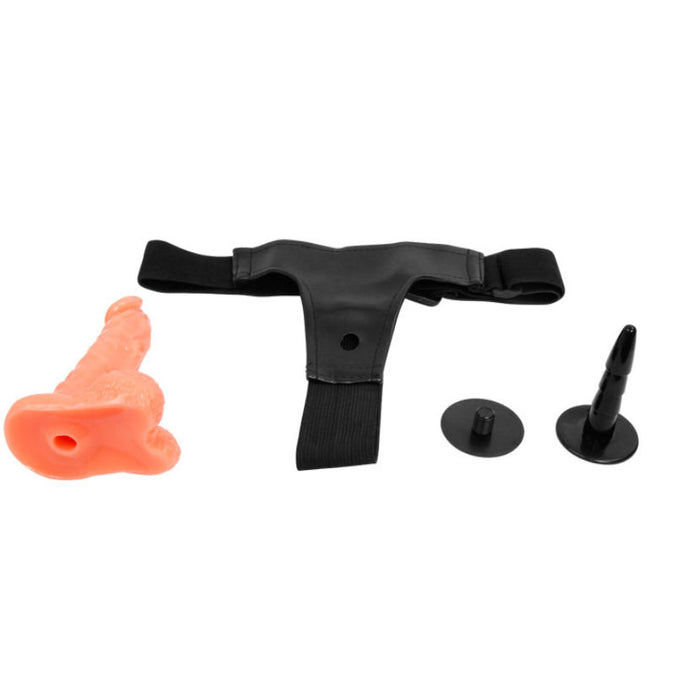 Baile – Harness mit realistischem Penis und ultra leidenschaftlichem verstellbarem Slip 15,5 cm