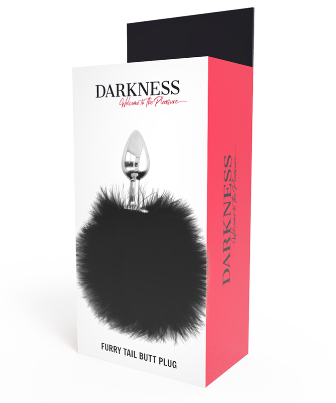 Darkness – Extra Anal Buttplug mit Schwanz Schwarz 7 cm