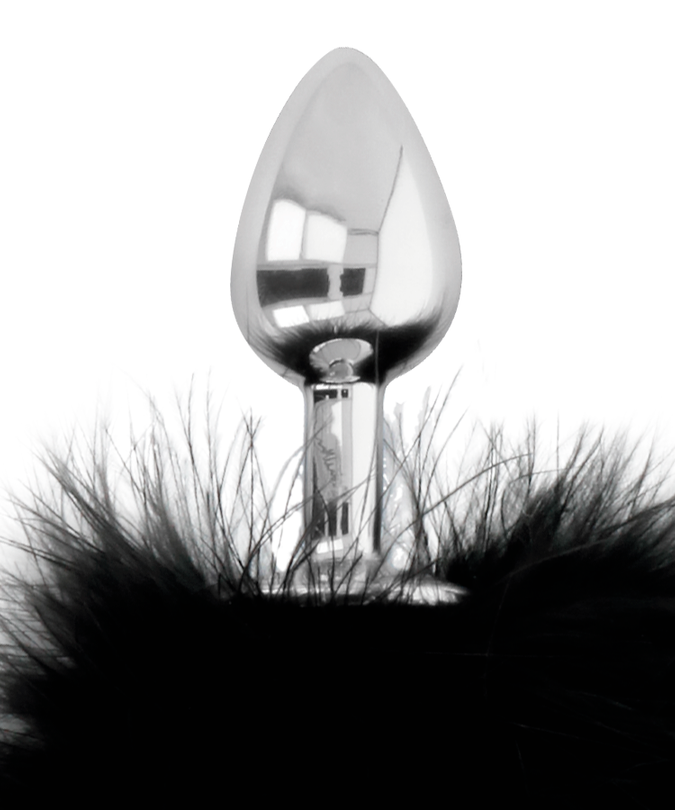Darkness – Extra Anal Buttplug mit Schwanz Schwarz 7 cm