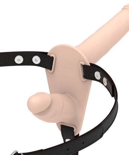Fetish Submissive Harness – Doppelpenetration Hautfarben Fetish Submissive Harness – Doppelpenetration Hautfarben