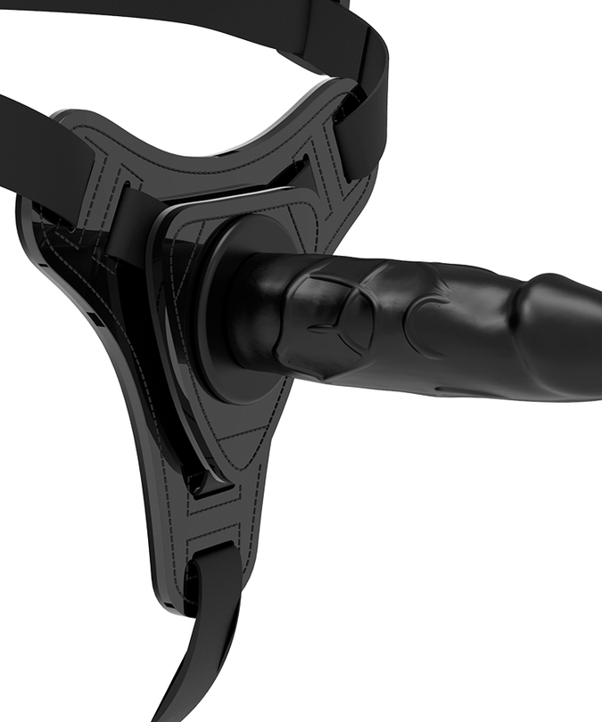 Fetish Submissive Harness – Realistic Black Silicone 15 Cm