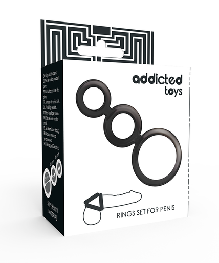 Addicted Toys – Rings Set for Penis - Smoked Addicted Toys – Rings Set for Penis - Smoked