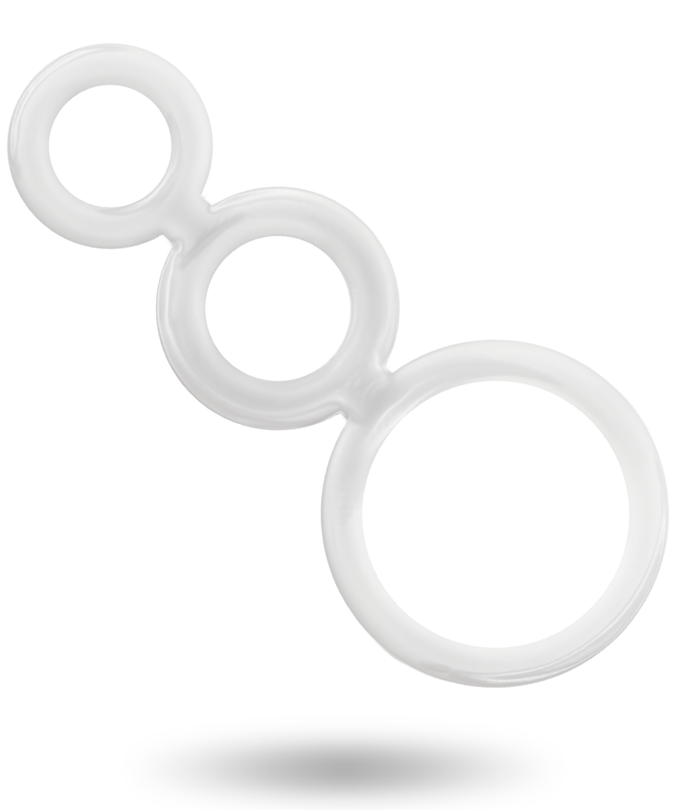 Addicted Toys – Rings Set for Penis Transparent