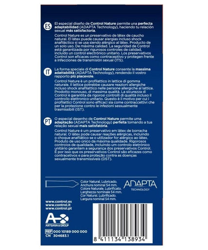 Controle – Adapta Nature Condooms 24 Stuks Controle – Adapta Nature Condooms 24 Stuks