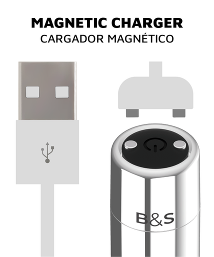 Black&silver – Kailan 2 Silber Vibrations-Magnetkugel Black&silver – Kailan 2 Silber Vibrations-Magnetkugel