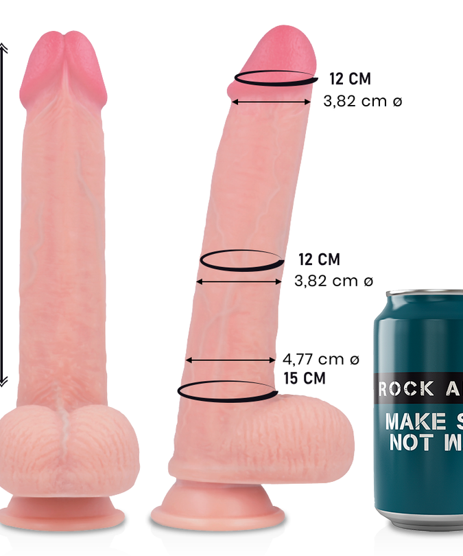 Pleasurements – Rockarmy – Flüssiger Silikonkern Kingcobra Realistischer Dildo 24 cm