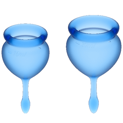 Satisfyer – Feel Good Menstrual Cup Dark Blue 15 + 20 Ml Satisfyer – Feel Good Menstrual Cup Dark Blue 15 + 20 Ml