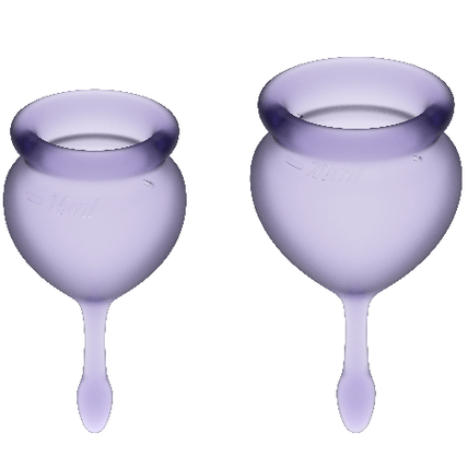 Satisfyer – Feel Good Menstrual Cup Purple 15 + 20 Ml Satisfyer – Feel Good Menstrual Cup Purple 15 + 20 Ml